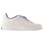 White Leather Burberry Sneakers