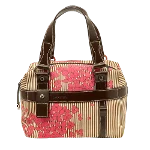 Multicolor Fabric Lancel Handbag