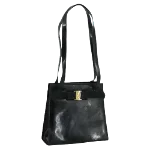 Black Canvas Salvatore Ferragamo Tote