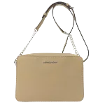 Beige Leather Michael Kors Crossbody Bag