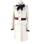 White Acetate Gucci Coat