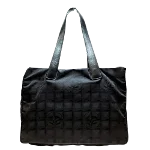 Black Nylon Chanel Travel Bag