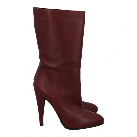 Red Leather Giambattista Valli Boots