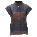 Brown Fabric Issey Miyake Shirt