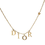 Gold Metal Dior Necklace