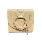 Beige Leather See by chloé Wallet