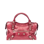 Pink Leather Balenciaga Giant