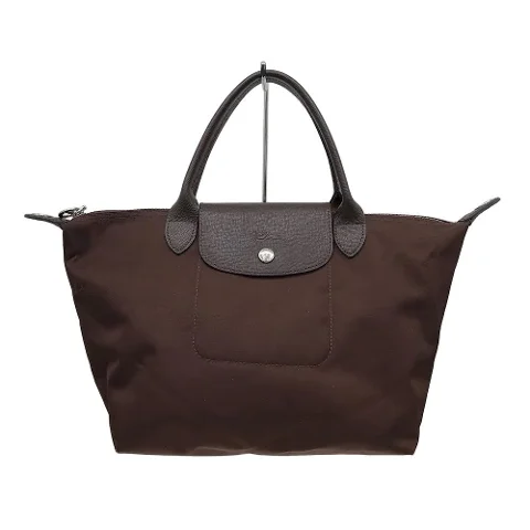 Brown Leather Longchamp Handbag