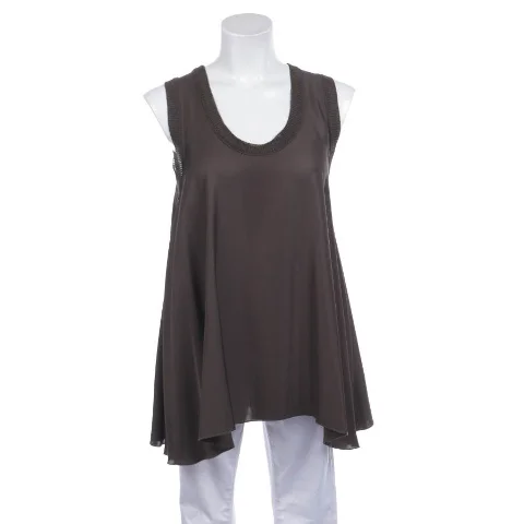 Brown Fabric P.a.r.o.s.h Top