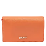 Orange Leather DKNY Wallet