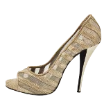 Gold Mesh Pierre Hardy Heels