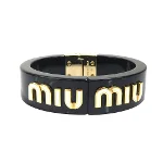 Black Plastic Miu Miu Bracelet