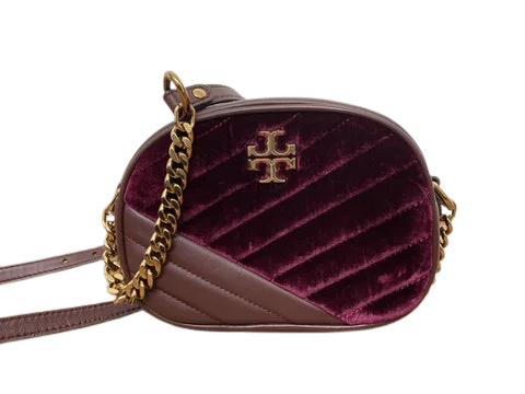 Purple Leather Tory Burch Crossbody Bag