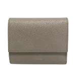 Grey Leather Celine Wallet