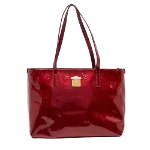 Red Leather MCM Tote