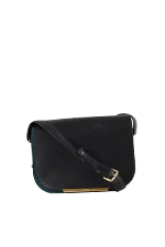 Black Leather Lancel Shoulder Bag