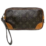 Brown Canvas Louis Vuitton Marly Dragonne