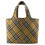 Beige Cotton Burberry Shopper