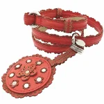 Red Leather Bottega Veneta Belt