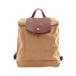 Brown Canvas Longchamp Backpack