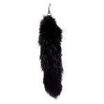 Black Fur Celine Key Holder