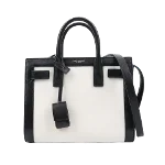 Black Leather Yves Saint Laurent Sac de Jour