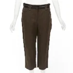 Brown Cotton Lanvin Pants