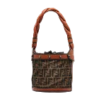 Brown Leather Fendi Bucket Bag
