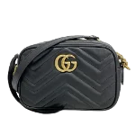 Black Leather Gucci Marmont