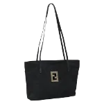 Black Canvas Fendi Shoulder Bag