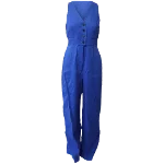 Blue Linen Diane Von Furstenberg Jumpsuit