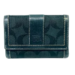 Black Canvas Coach Wallet