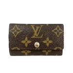 Brown Canvas Louis Vuitton Key Pouch