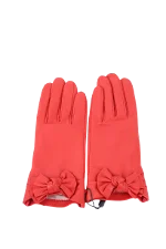 Red Leather Paule Ka Gloves