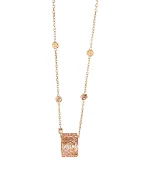 Metallic Rose Gold Gucci Necklace