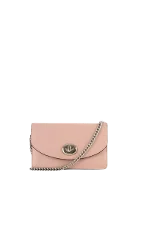 Pink Leather Coach Shoulder Bag