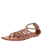 Brown Leather Ralph Lauren Sandals