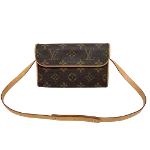 Brown Canvas Louis Vuitton Florentine Pochette