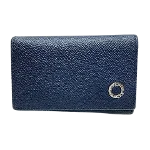 Blue Leather Bvlgari Wallet