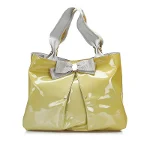 Yellow Leather Salvatore Ferragamo Handbag