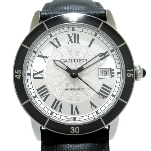 Black Stainless Steel Cartier Watch