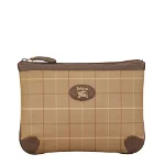 Beige Canvas Burberry Pouch