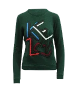 Green Cotton Kenzo Sweatshirt