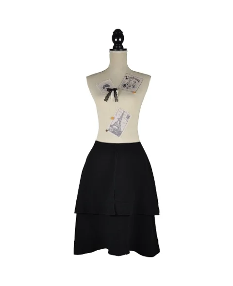 Black Fabric Chloé Skirt