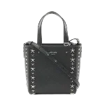 Black Leather Jimmy Choo Handbag