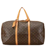 Brown Canvas Louis Vuitton Sac Souple