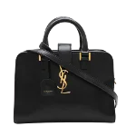 Black Leather Yves Saint Laurent Handbag