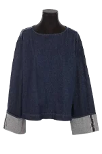 Blue Cotton Closed Top