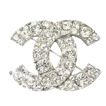 Silver Metal Chanel Brooch