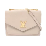 Beige Leather Louis Vuitton MyLockMe